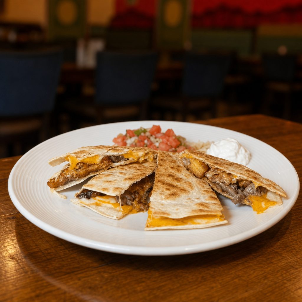 PLANTAIN STEAK QUESADILLA.