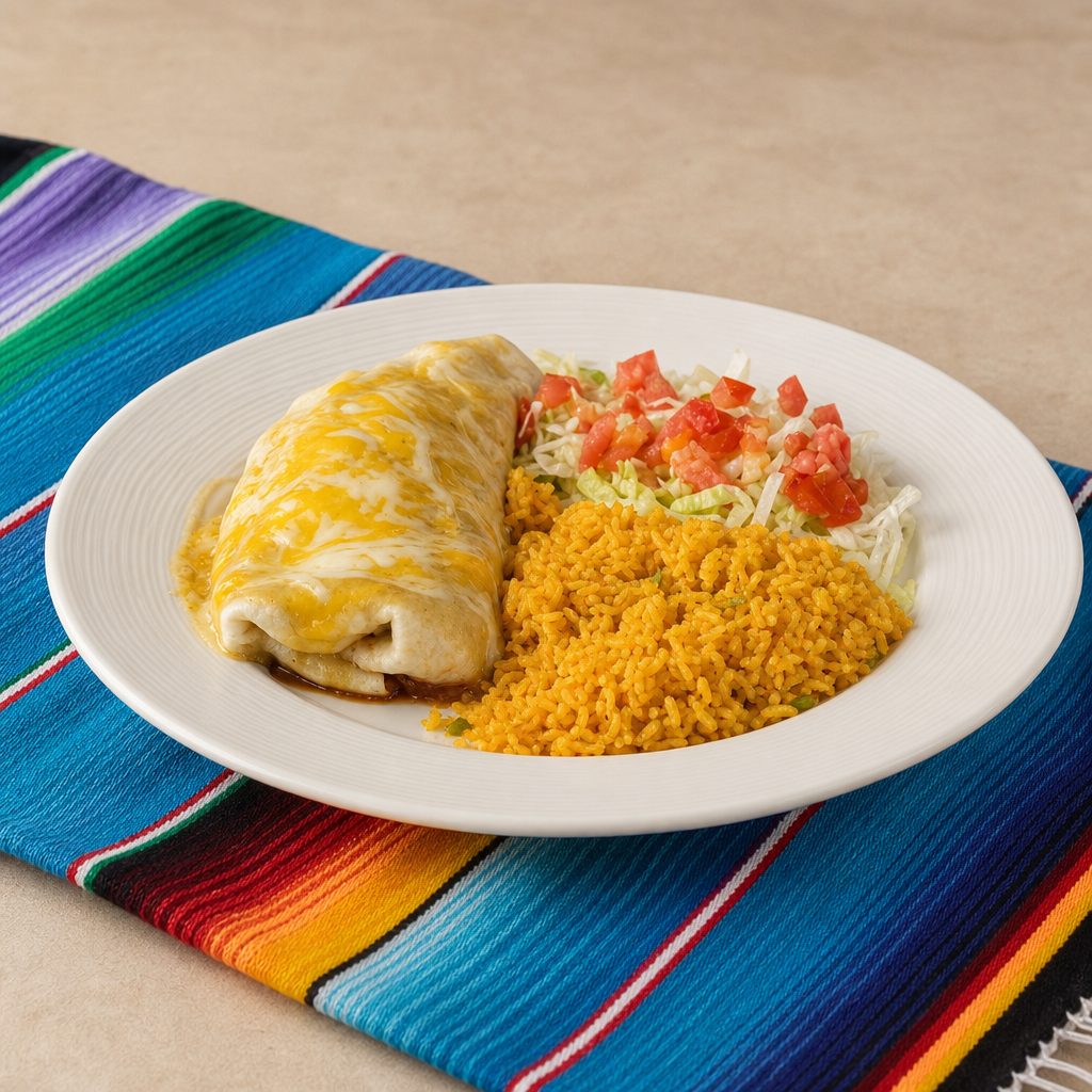 MEAT & BEANS BURRITO.