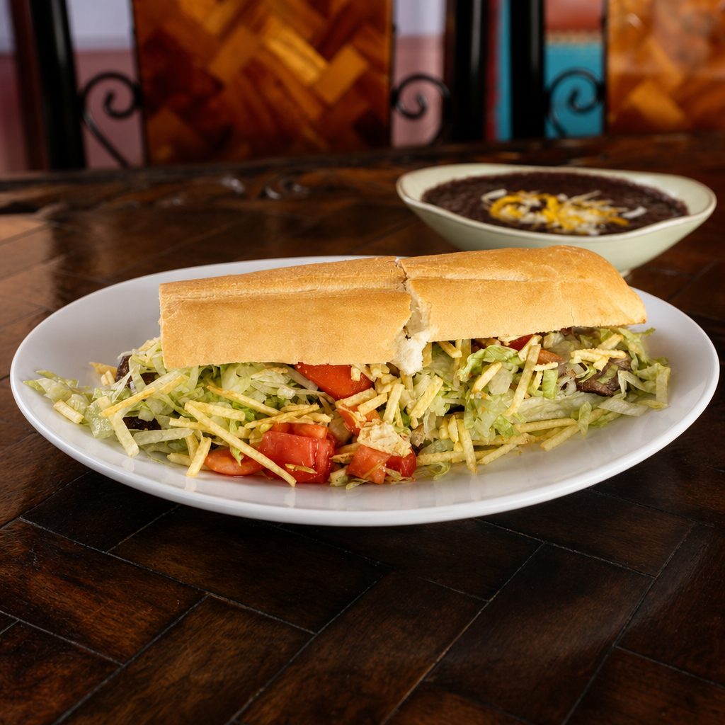L-PAN CON BISTEC.