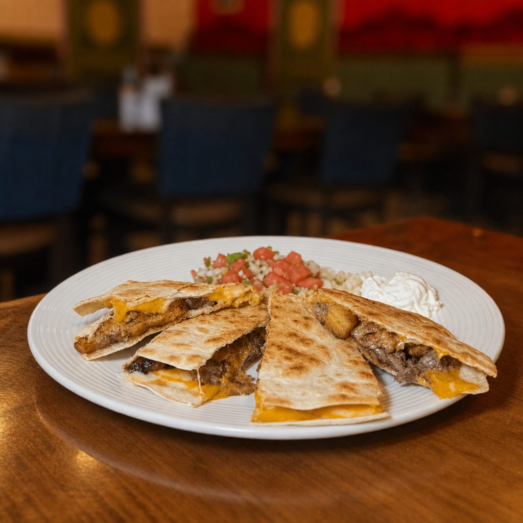 PLANTAIN STEAK QUESADILLA.