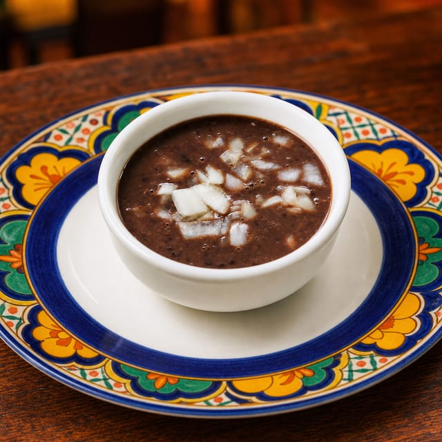 BLACK BEAN SOUP CUP.