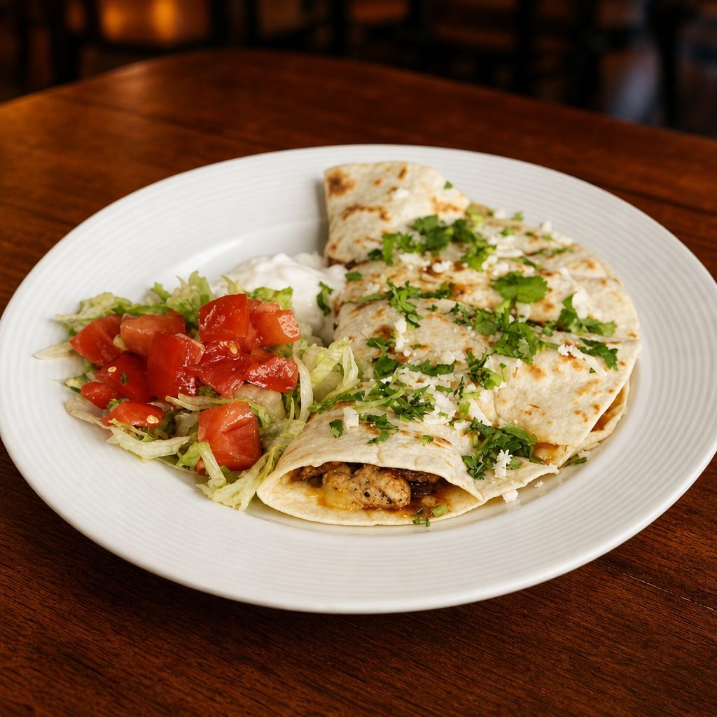 CHICKEN FAJITA QUESADILLA.