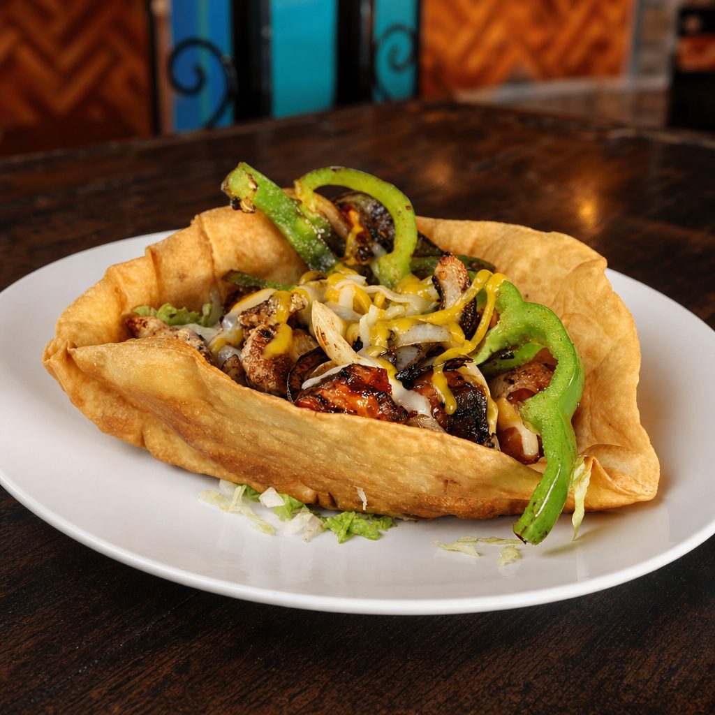 CHICKEN FAJITA SALAD.