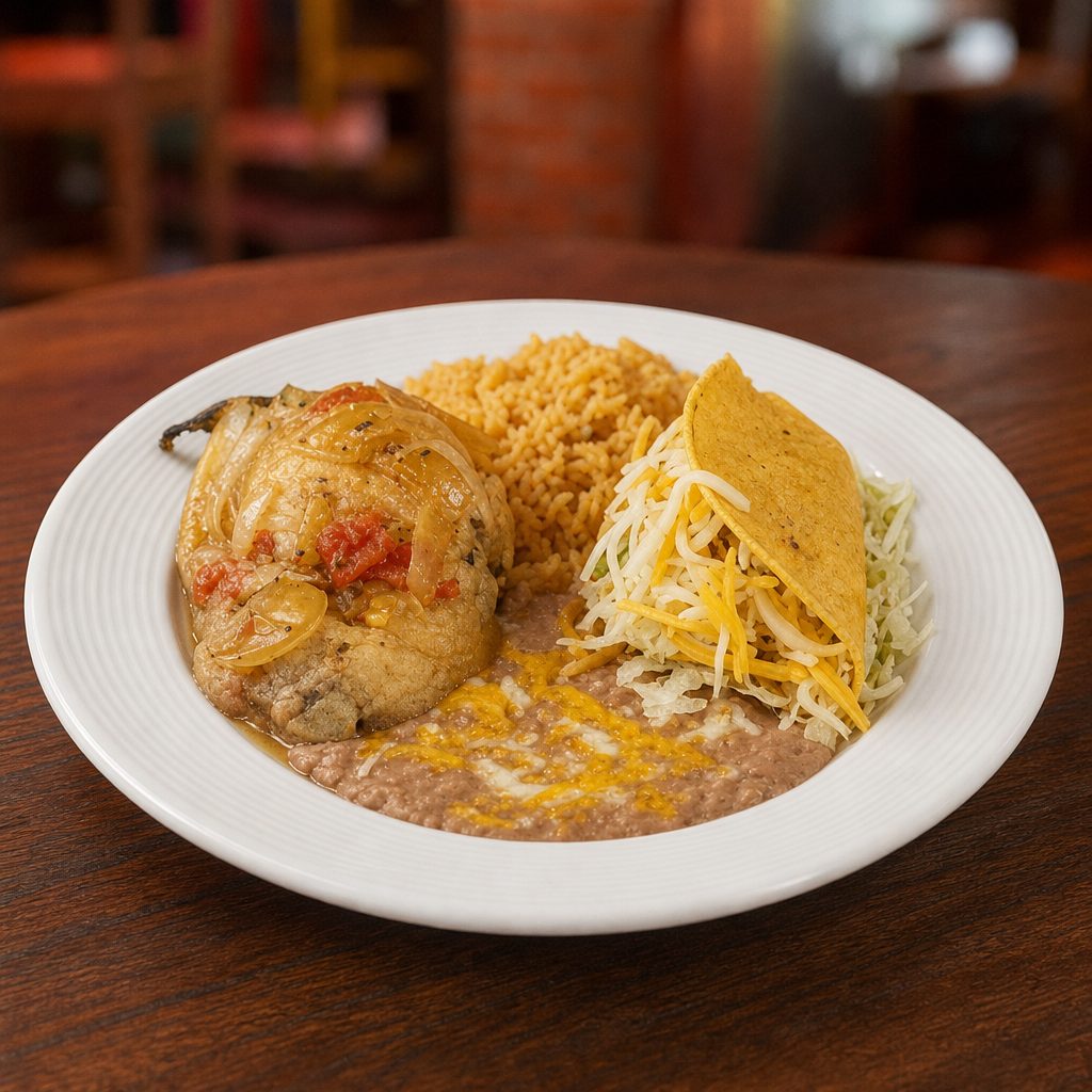 CHILE RELLENO & TACO.