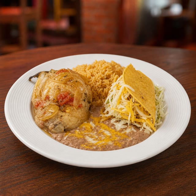 CHILE RELLENO & TACO.