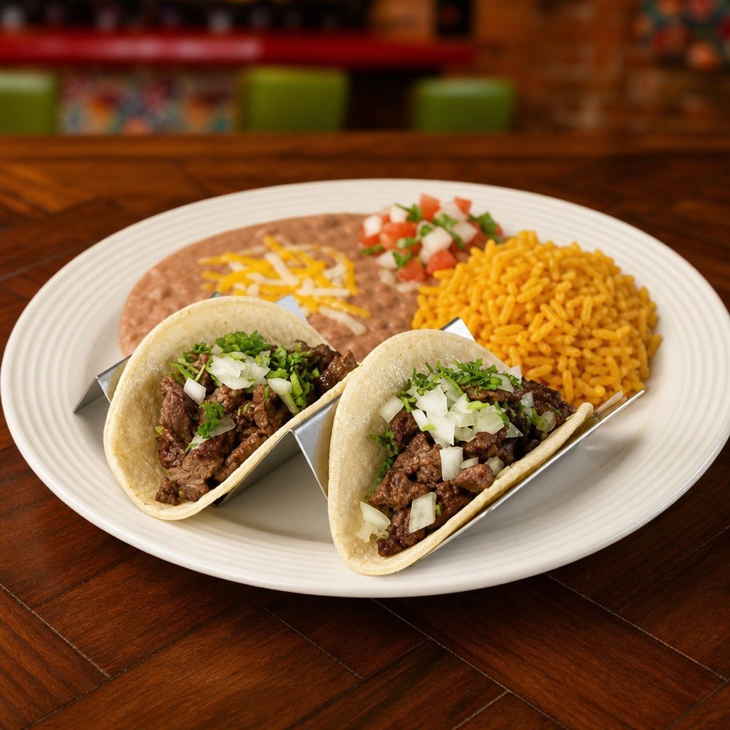 TACOS DE CARNE ASADA.