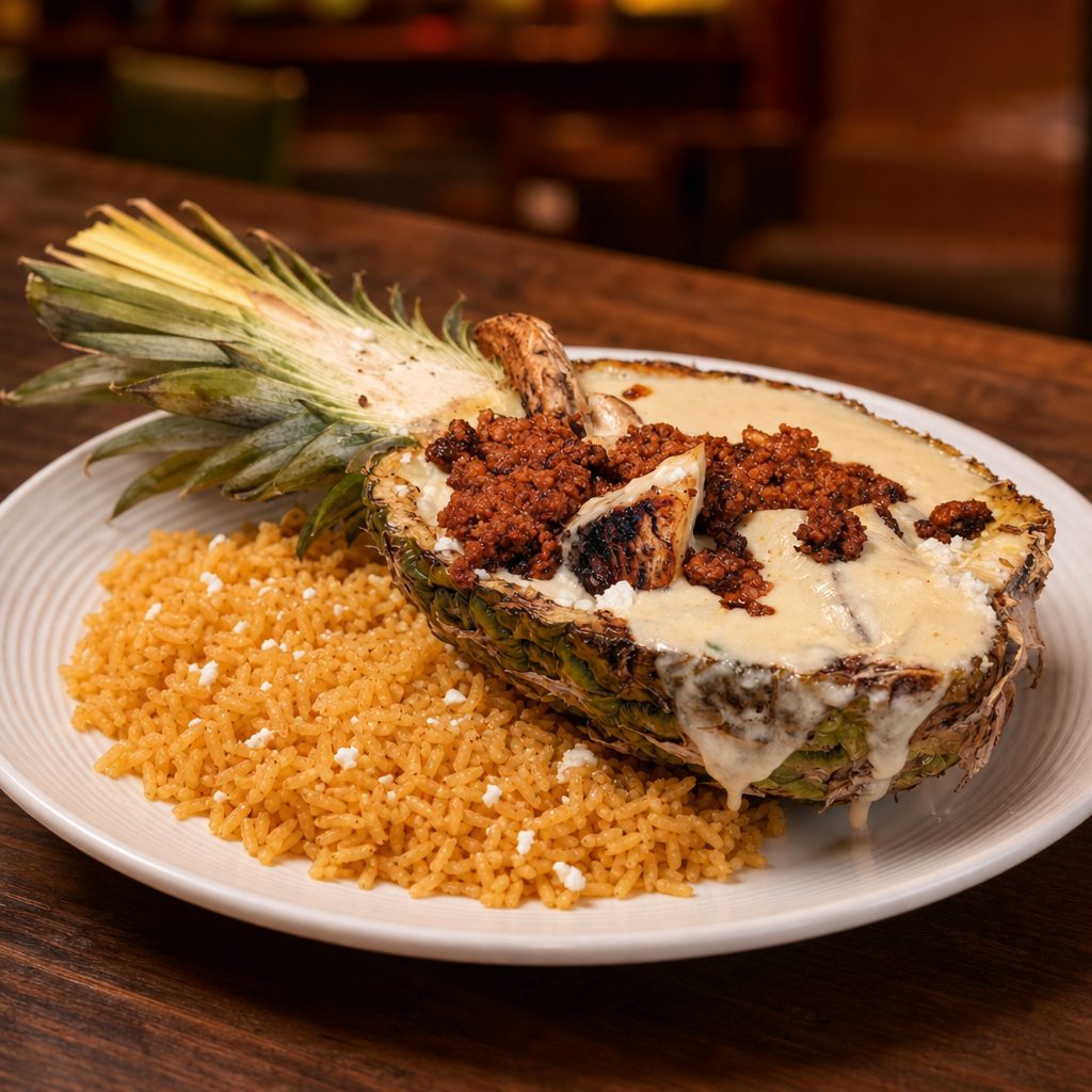 CHORIPOLLO A LA PINA.