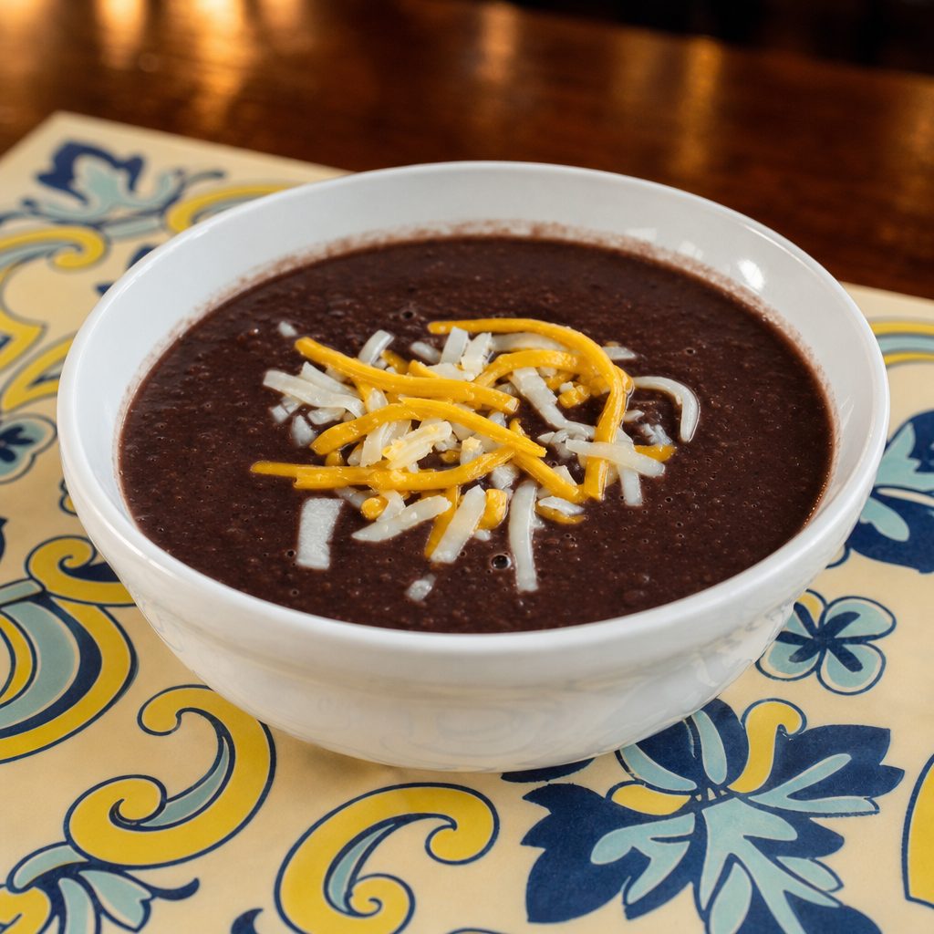 BLACK BEAN SOUP BOWL.
