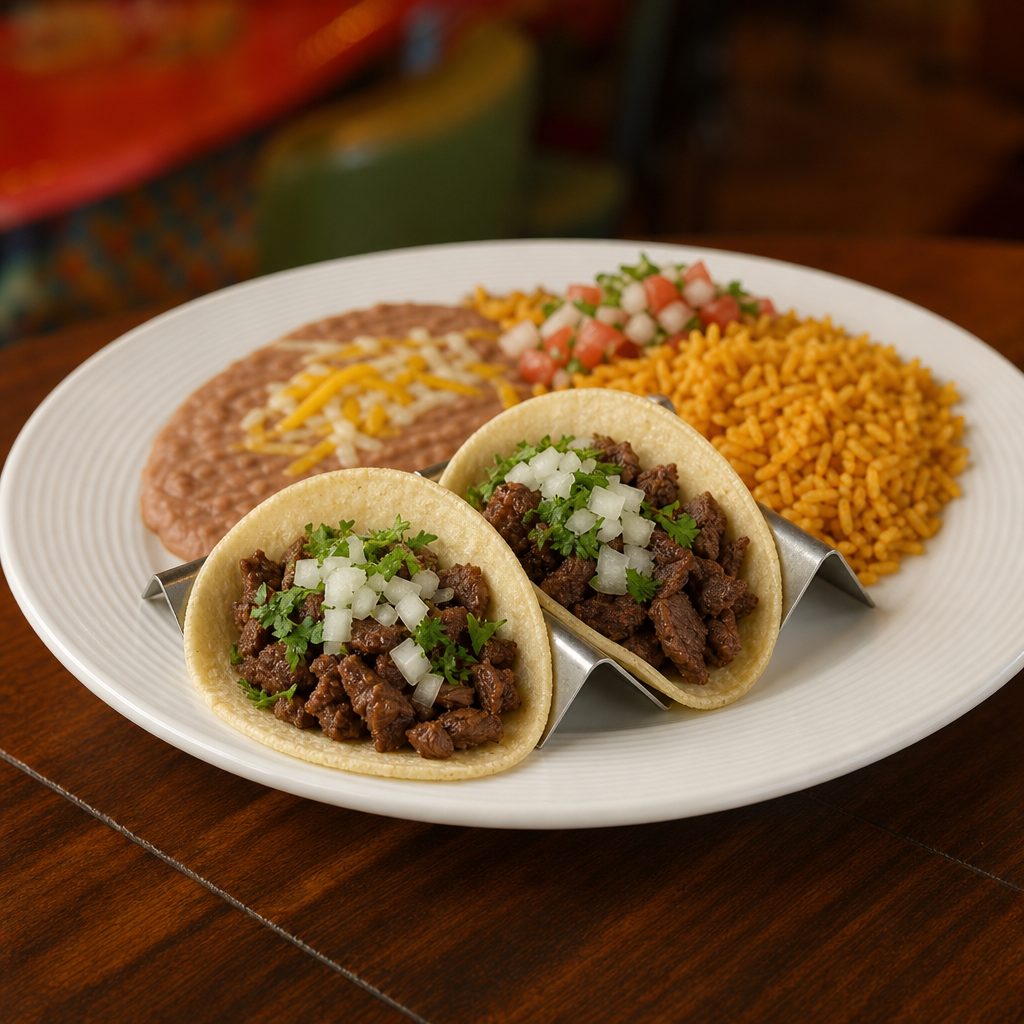 TACOS DE CARNE ASADA.