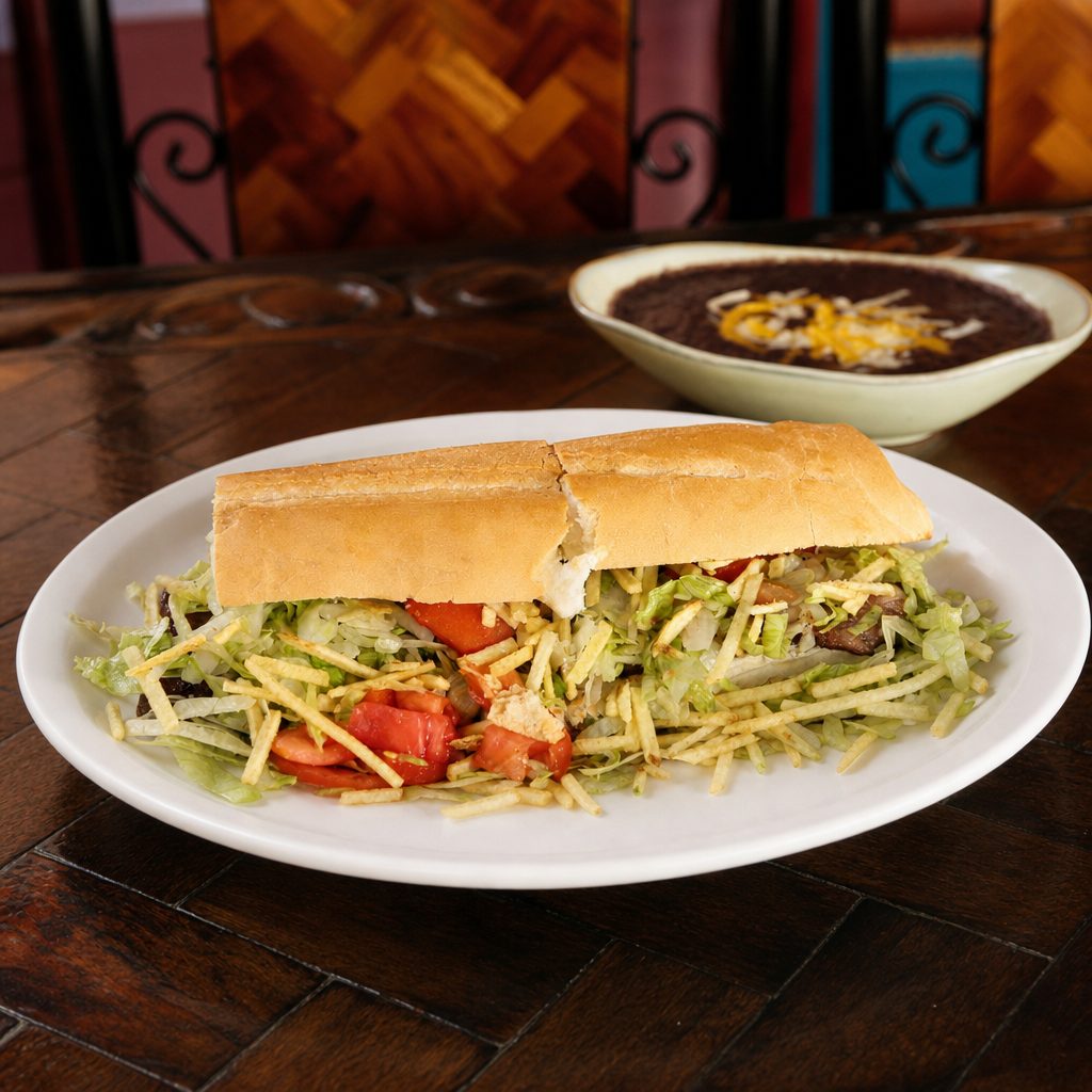 PAN CON BISTEC.