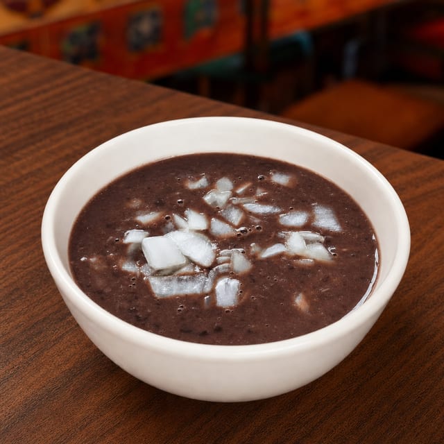 BLACK BEAN SOUP CUP.