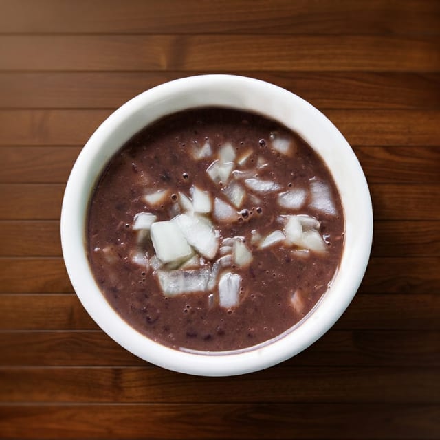 BLACK BEAN SOUP CUP.