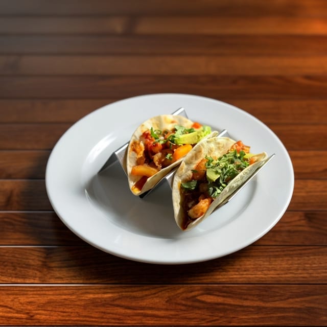SHRIMP PINA TACOS.