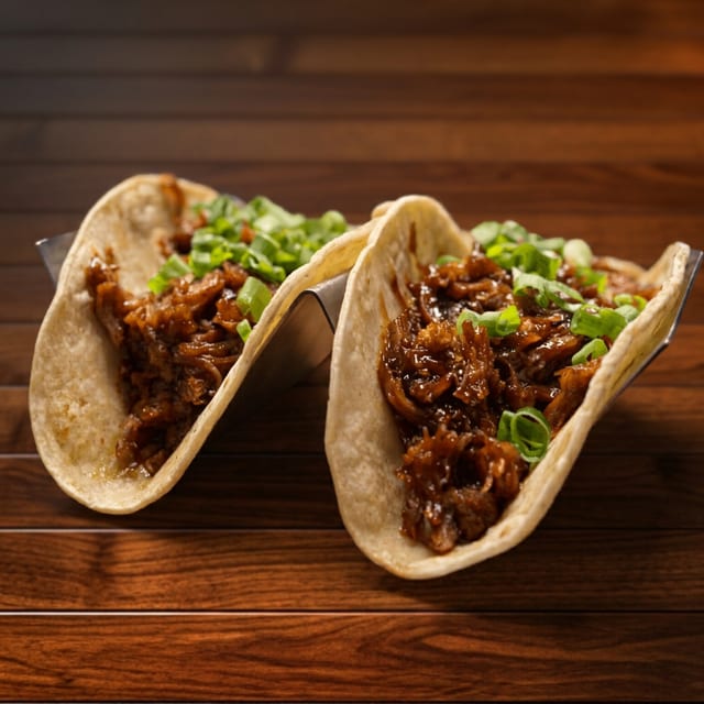 CHIPOTLE BBQ TACOS-.